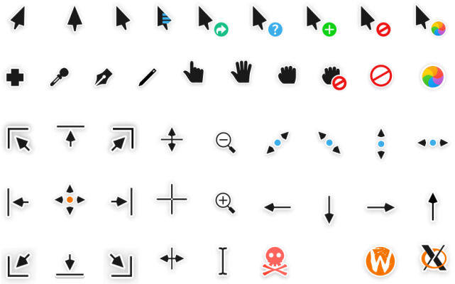 Тема курсоров Capitaine Cursors