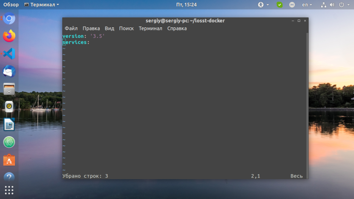 How to create a project in Docker Compose