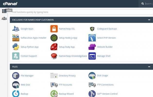 Обзор cPanel
