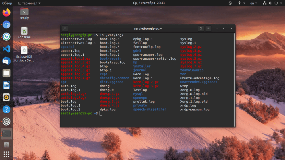 How to view logs in Linux