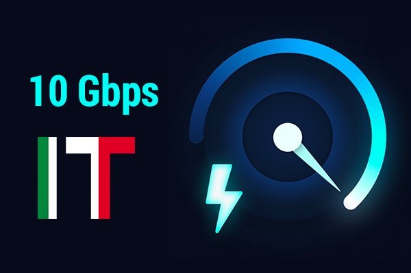 Fast and precise! Italy with 10 Gbps!