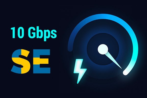 Sweden at 10 Gbps Speed from Your Favorite Hosting THE.Hosting!