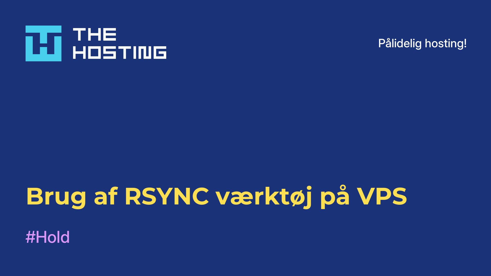 Brug af RSYNC-værktøj på VPS
