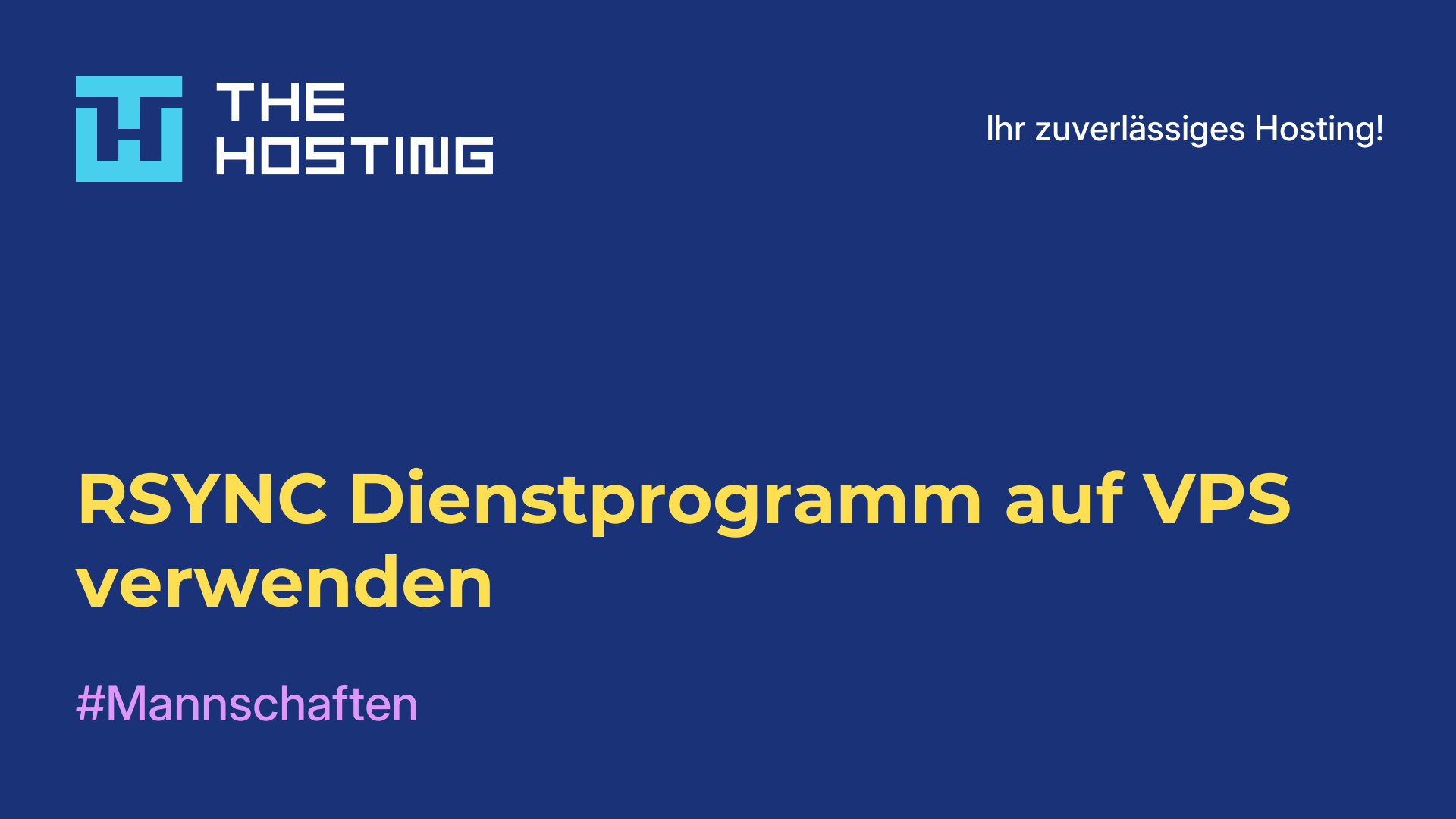 RSYNC-Dienstprogramm auf VPS verwenden