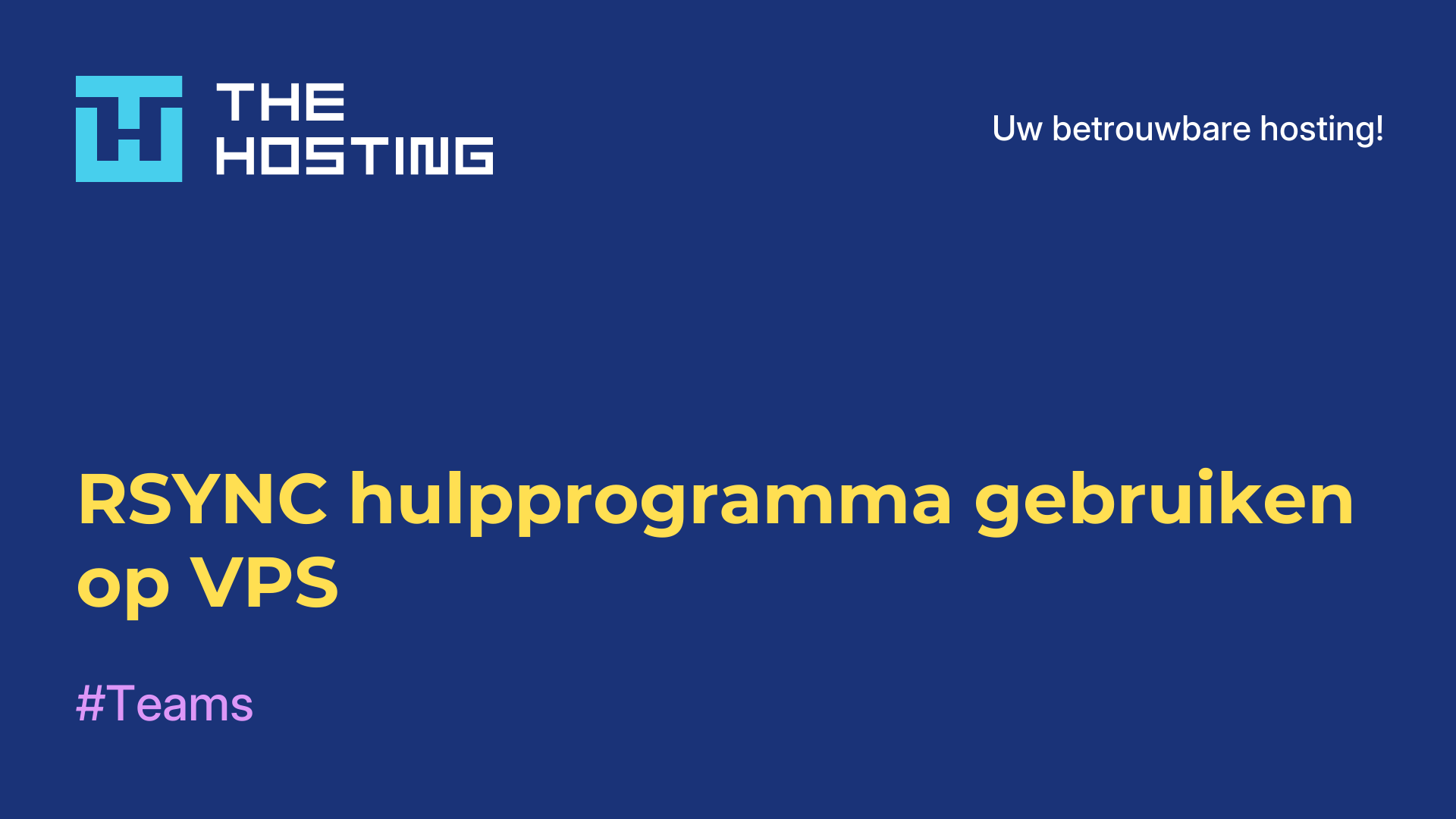 RSYNC-hulpprogramma gebruiken op VPS