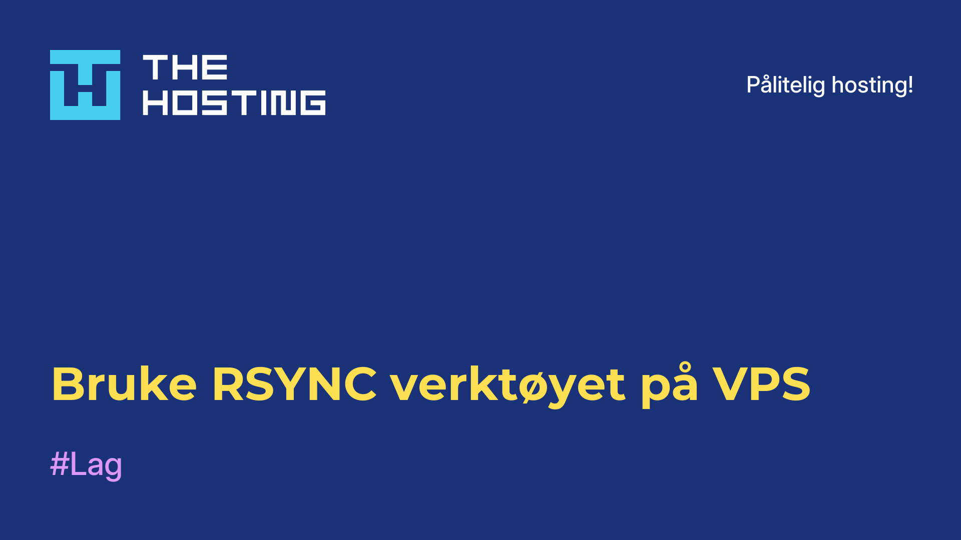 Bruke RSYNC-verktøyet på VPS