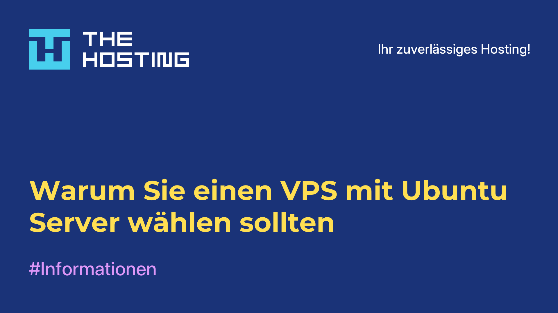 Warum Sie einen VPS mit Ubuntu-Server wählen sollten