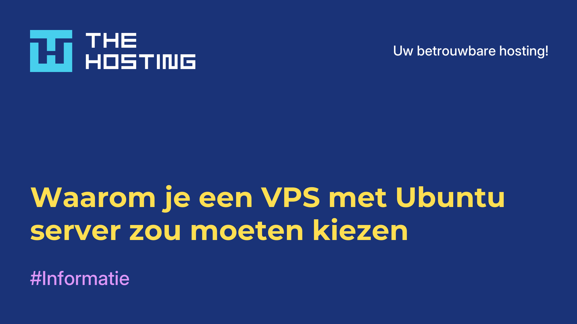 Waarom je een VPS met Ubuntu server zou moeten kiezen