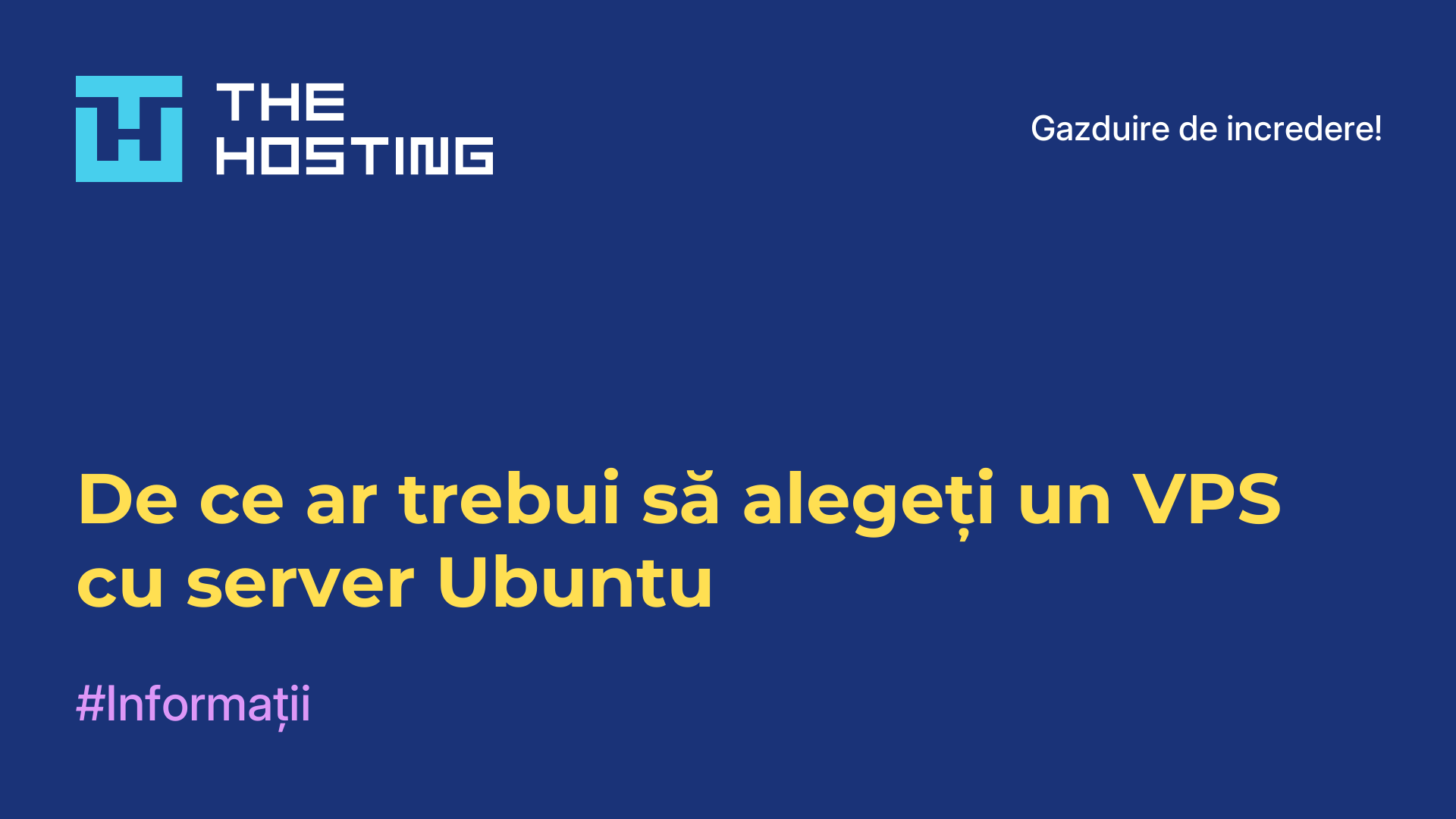 De ce ar trebui să alegeți un VPS cu server Ubuntu