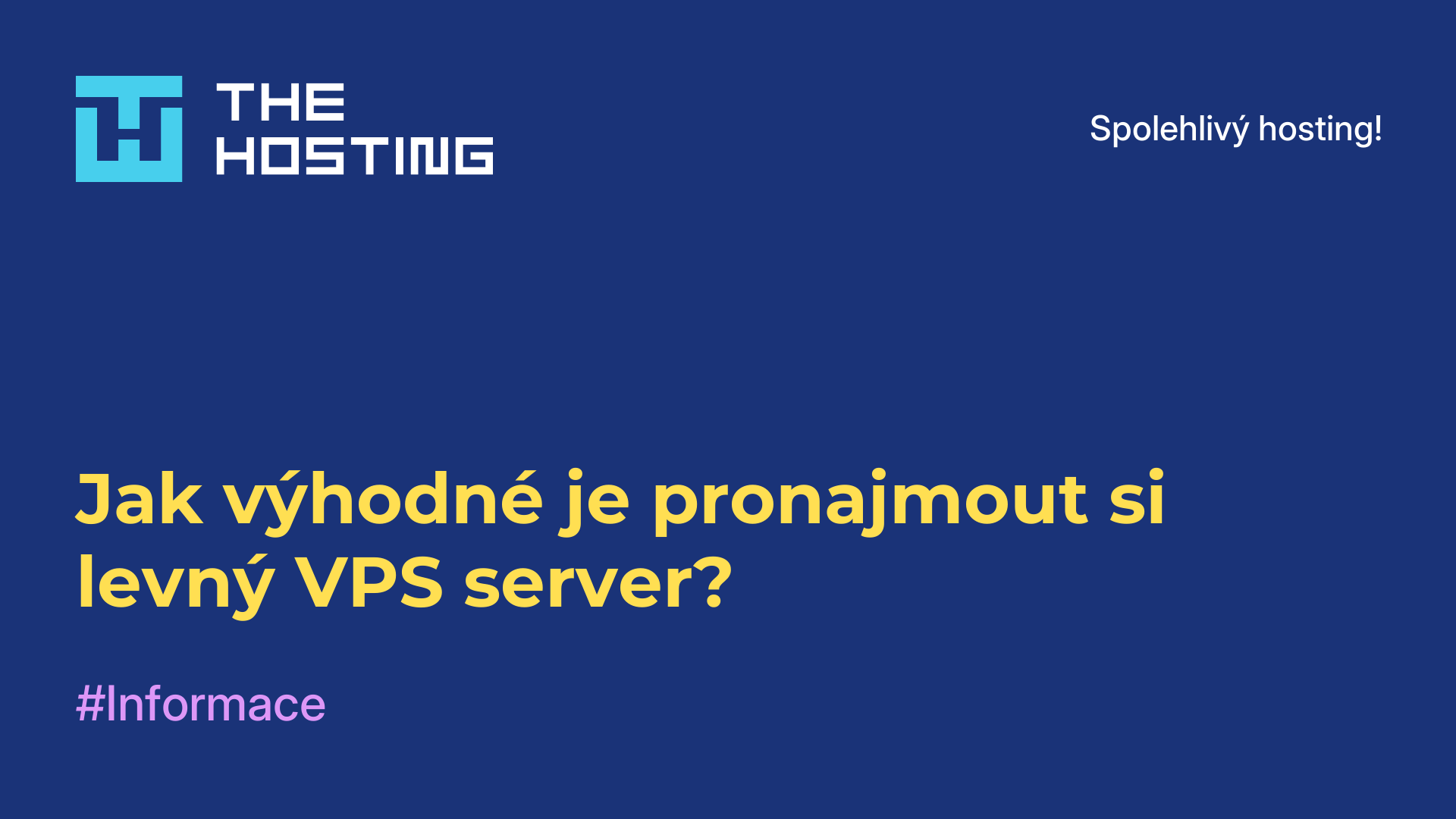 Jak výhodné je pronajmout si levný VPS server?