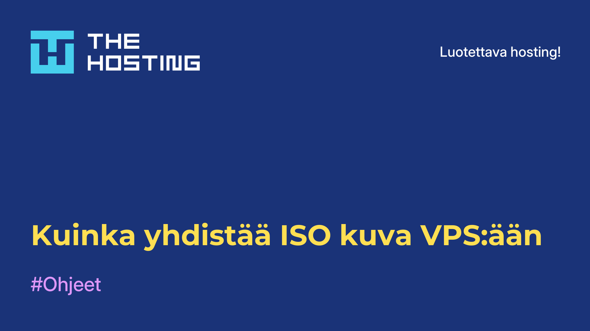 Kuinka yhdistää ISO-kuva VPS:ään