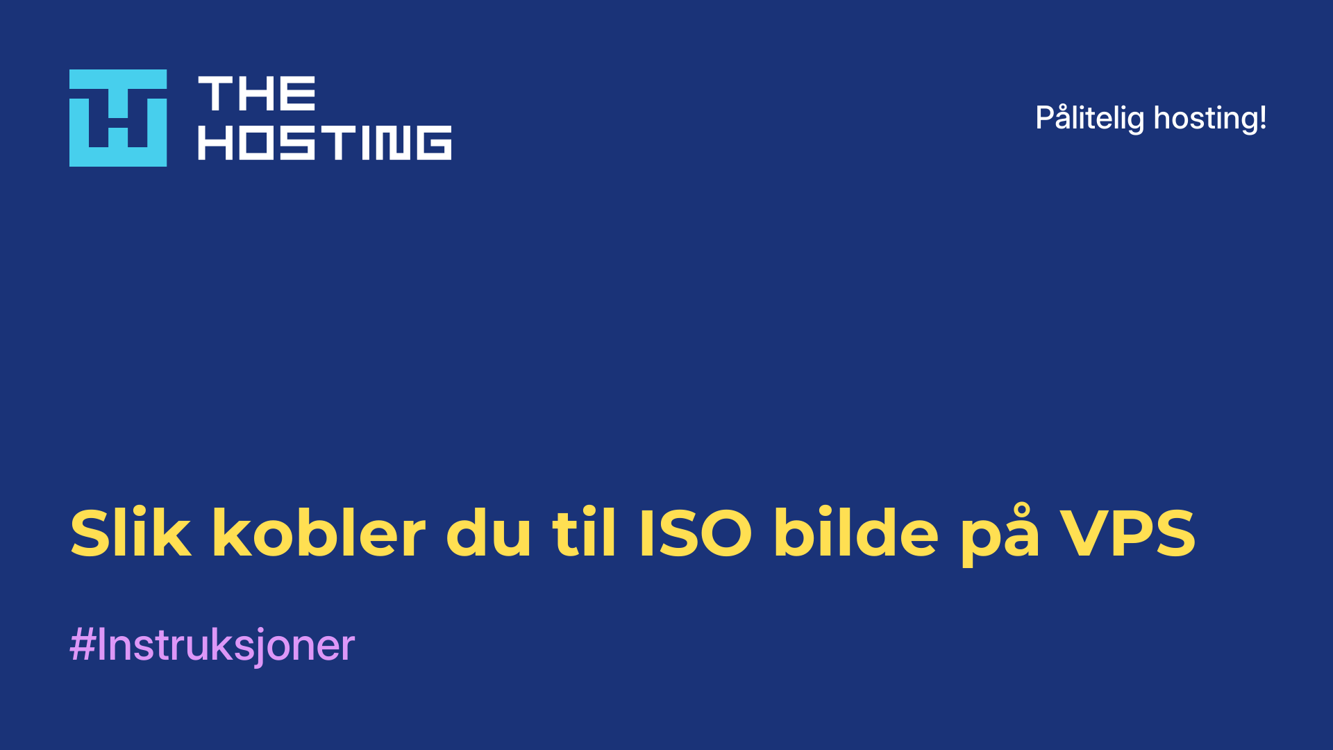 Slik kobler du til ISO-bilde på VPS