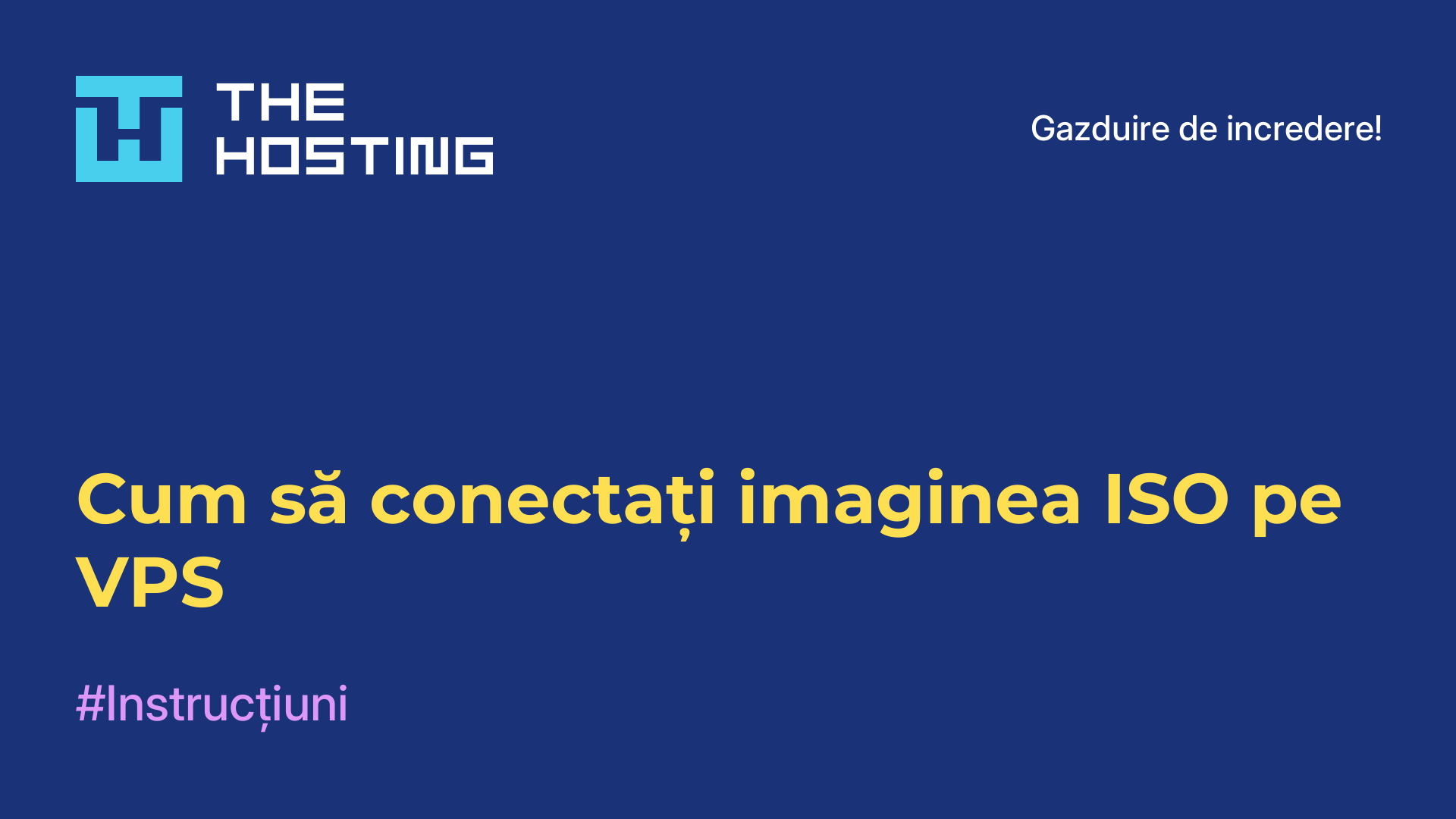 Cum să conectați imaginea ISO pe VPS