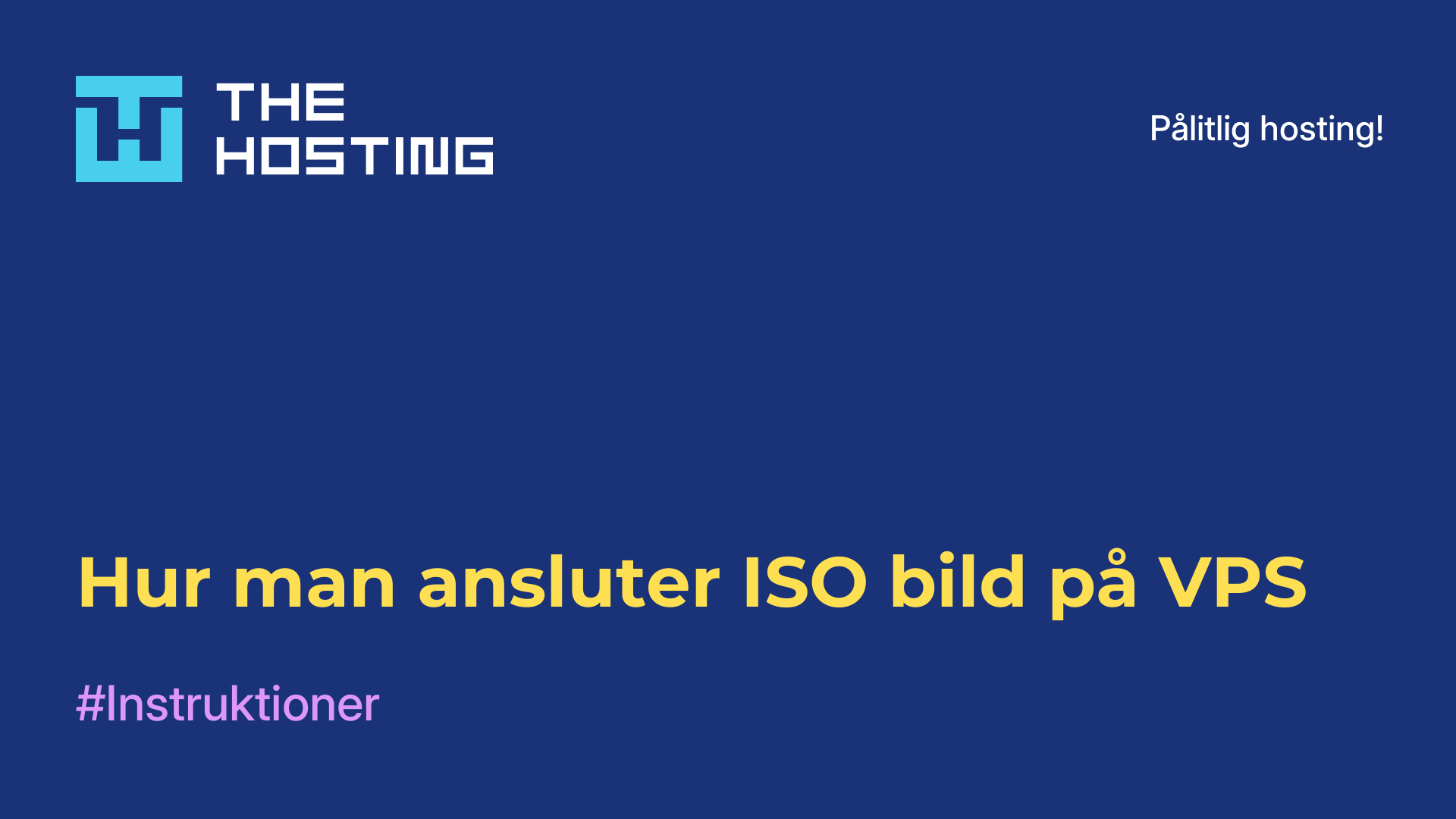 Hur man ansluter ISO-bild på VPS