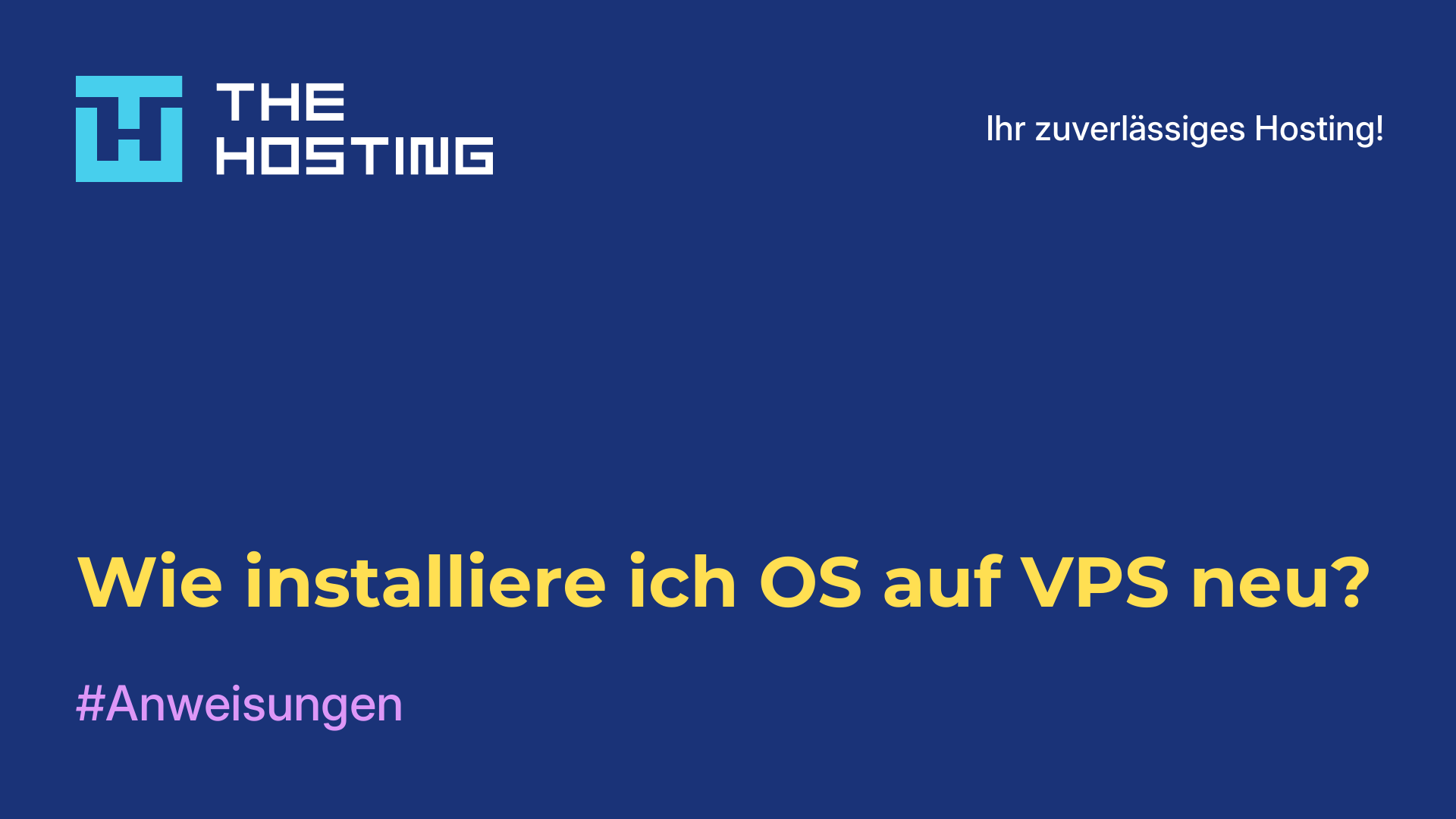 Wie installiere ich OS auf VPS neu?