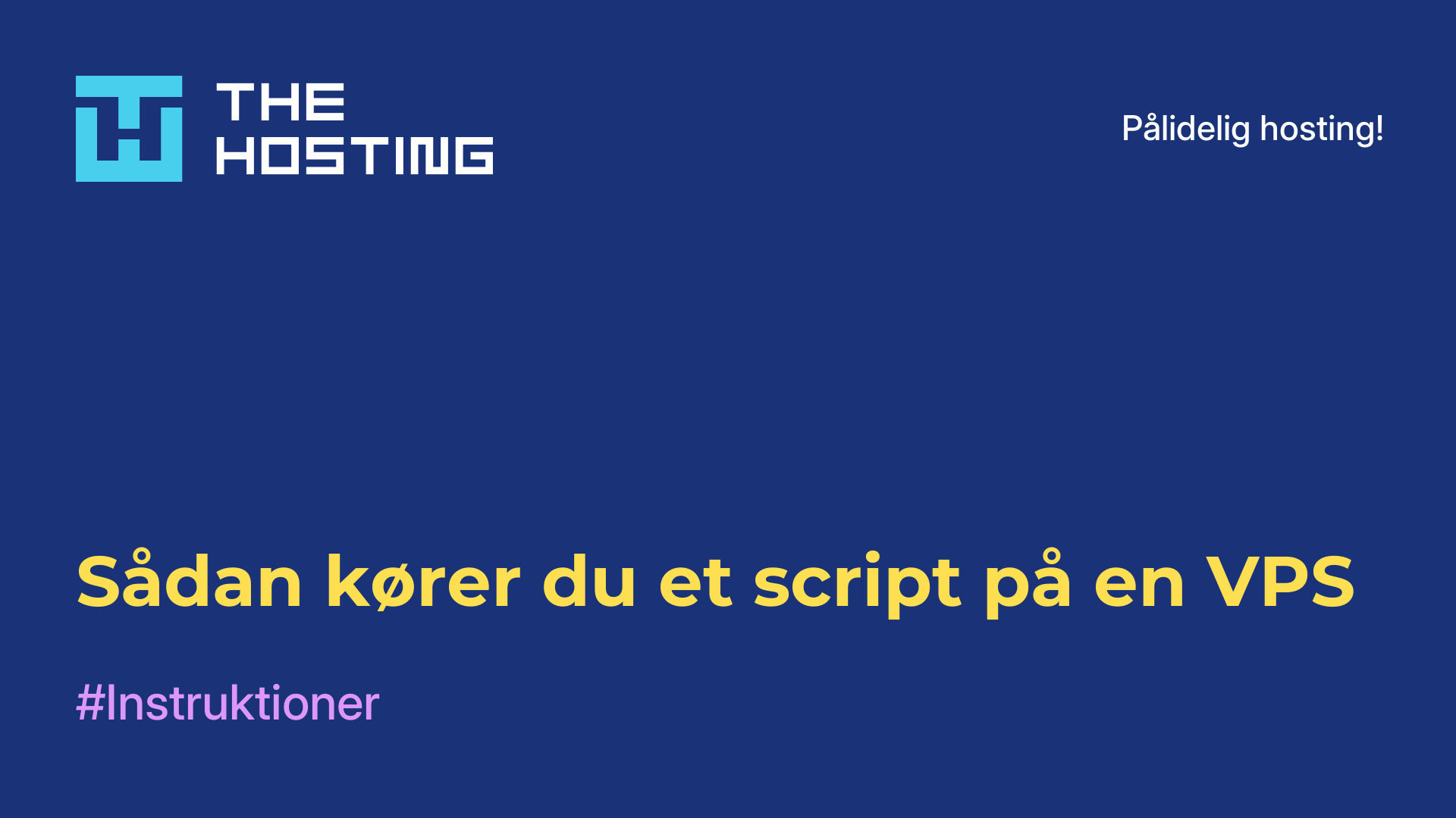 Sådan kører du et script på en VPS