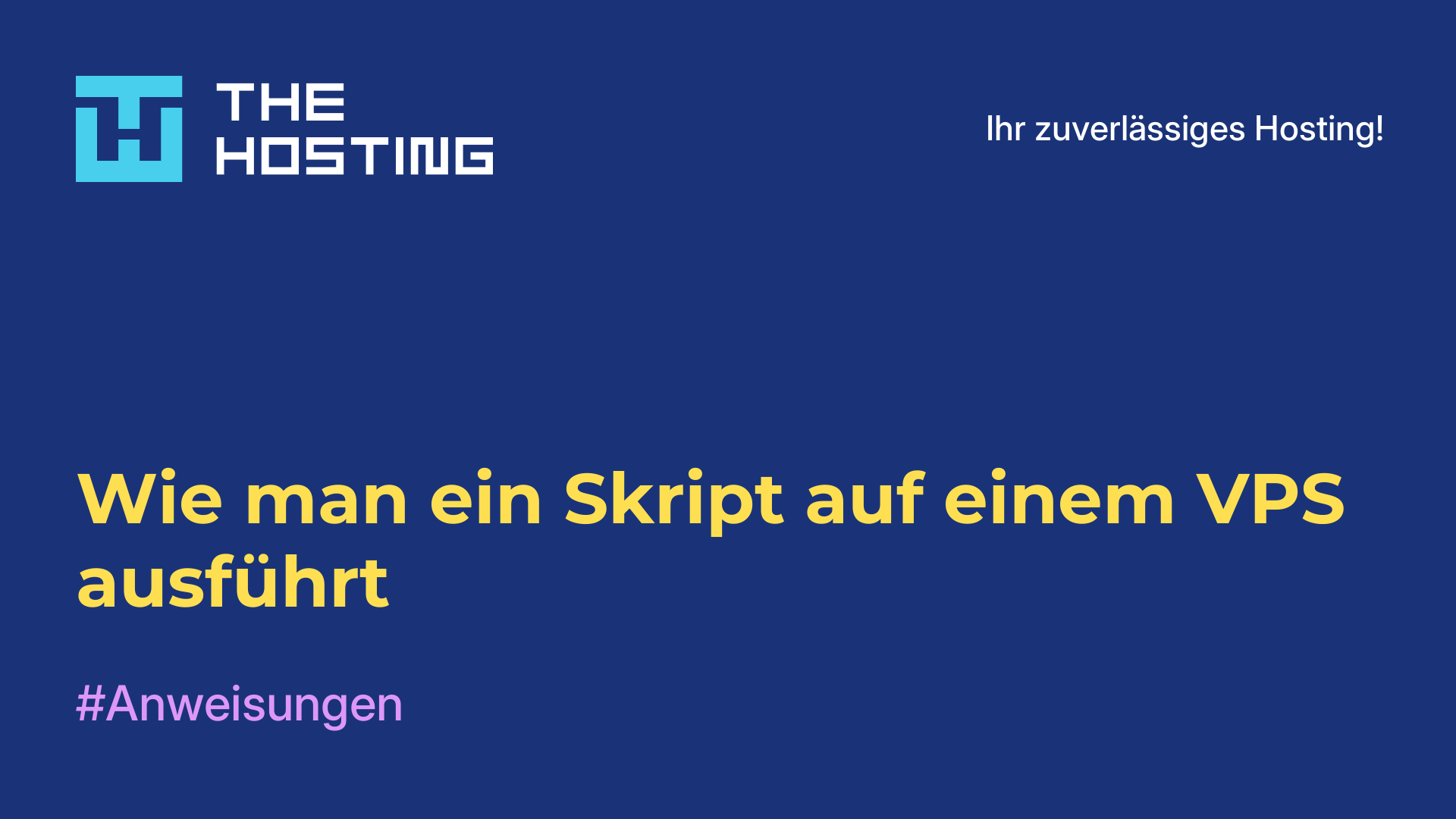 Wie man ein Skript auf einem VPS ausführt