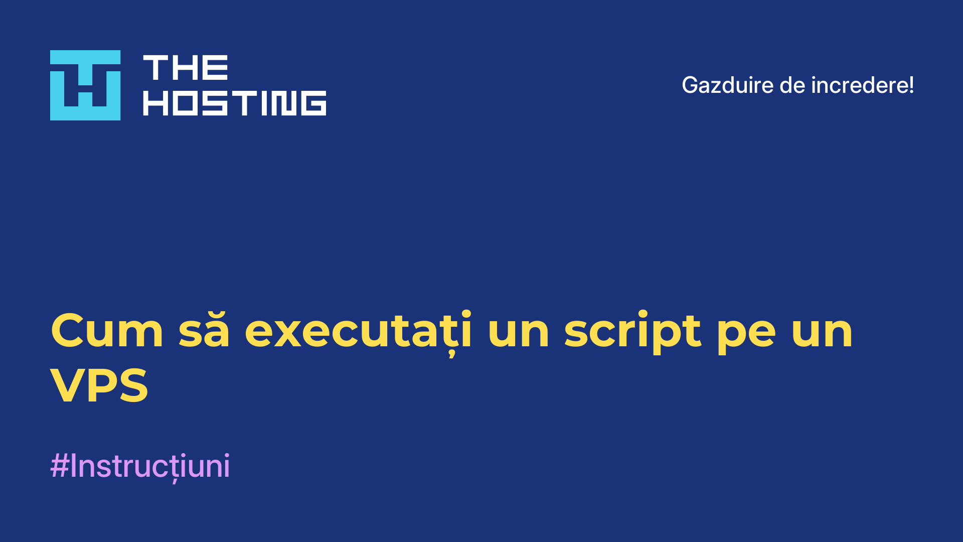 Cum să executați un script pe un VPS