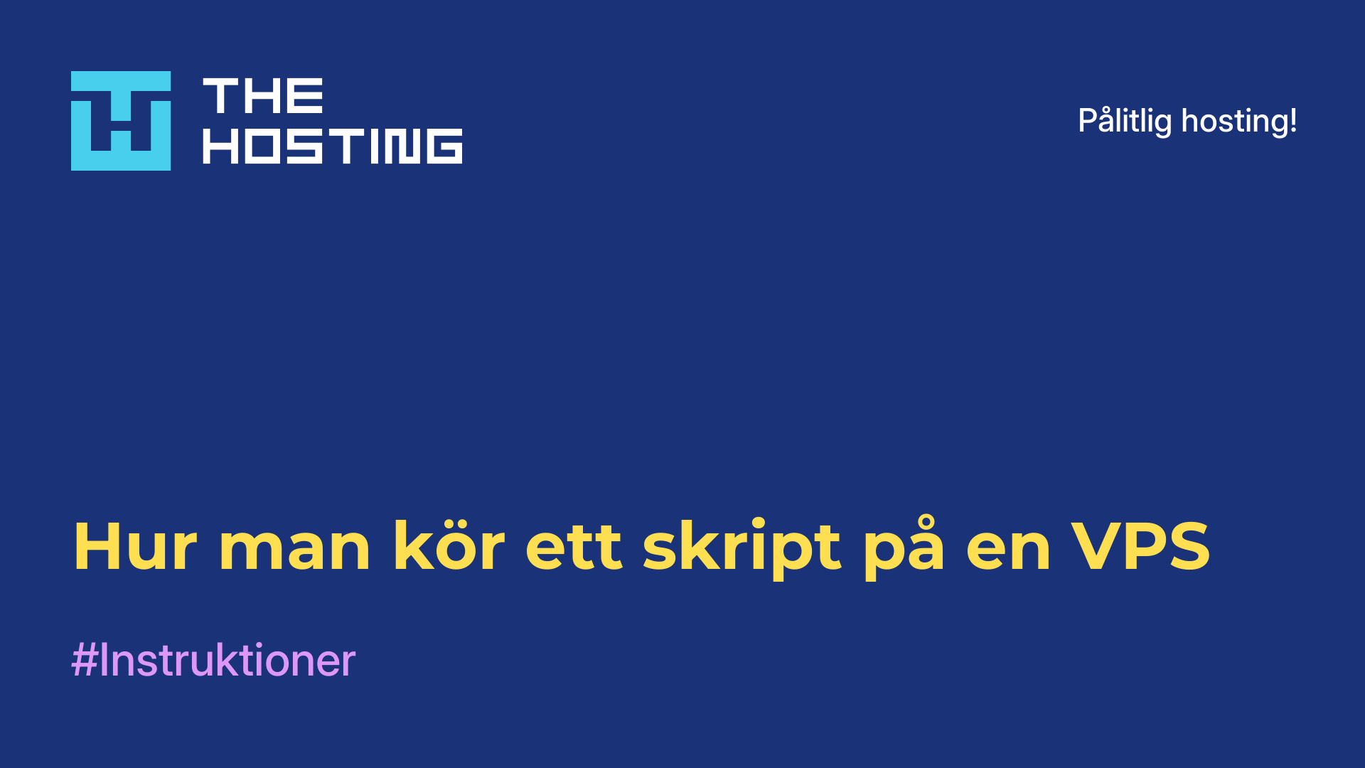 Hur man kör ett skript på en VPS