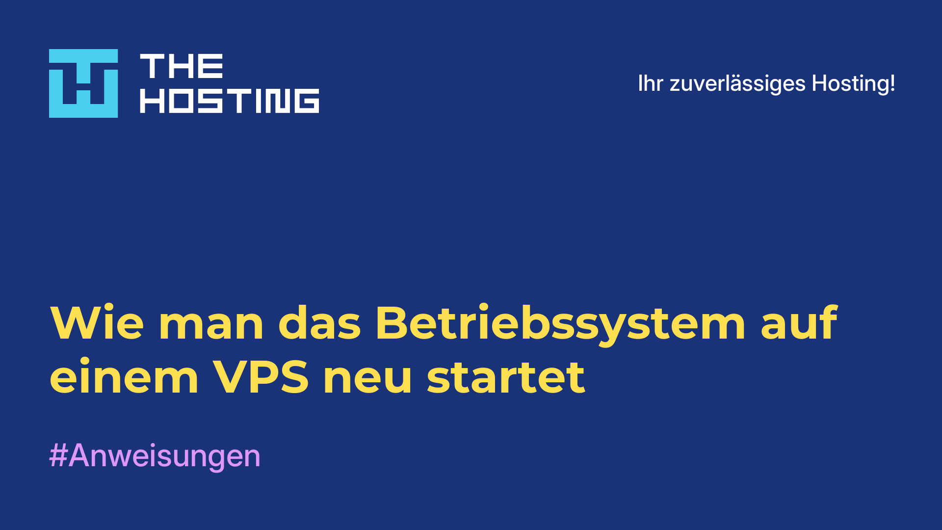 Wie man das Betriebssystem auf einem VPS neu startet