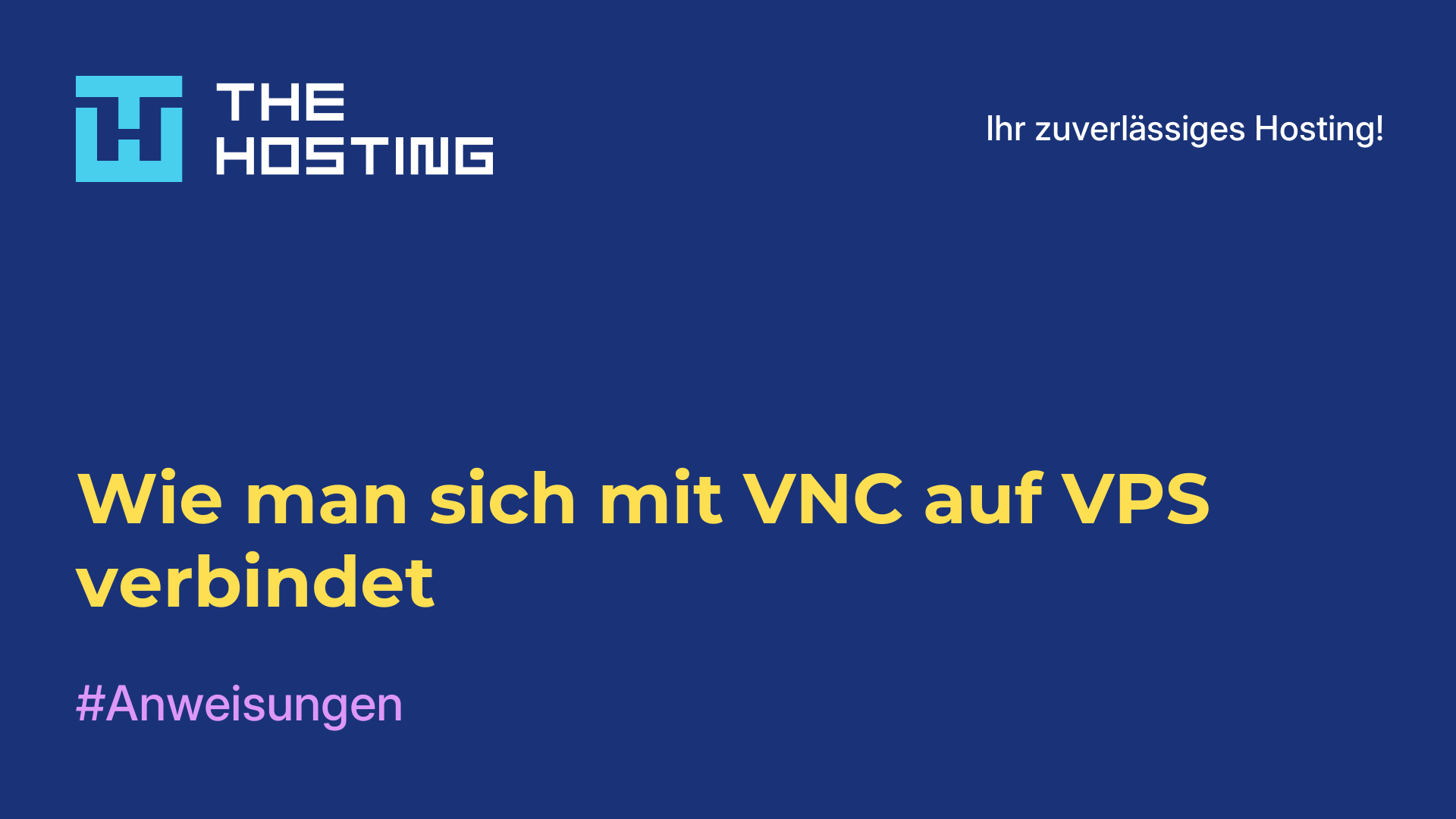 Wie man sich mit VNC auf VPS verbindet