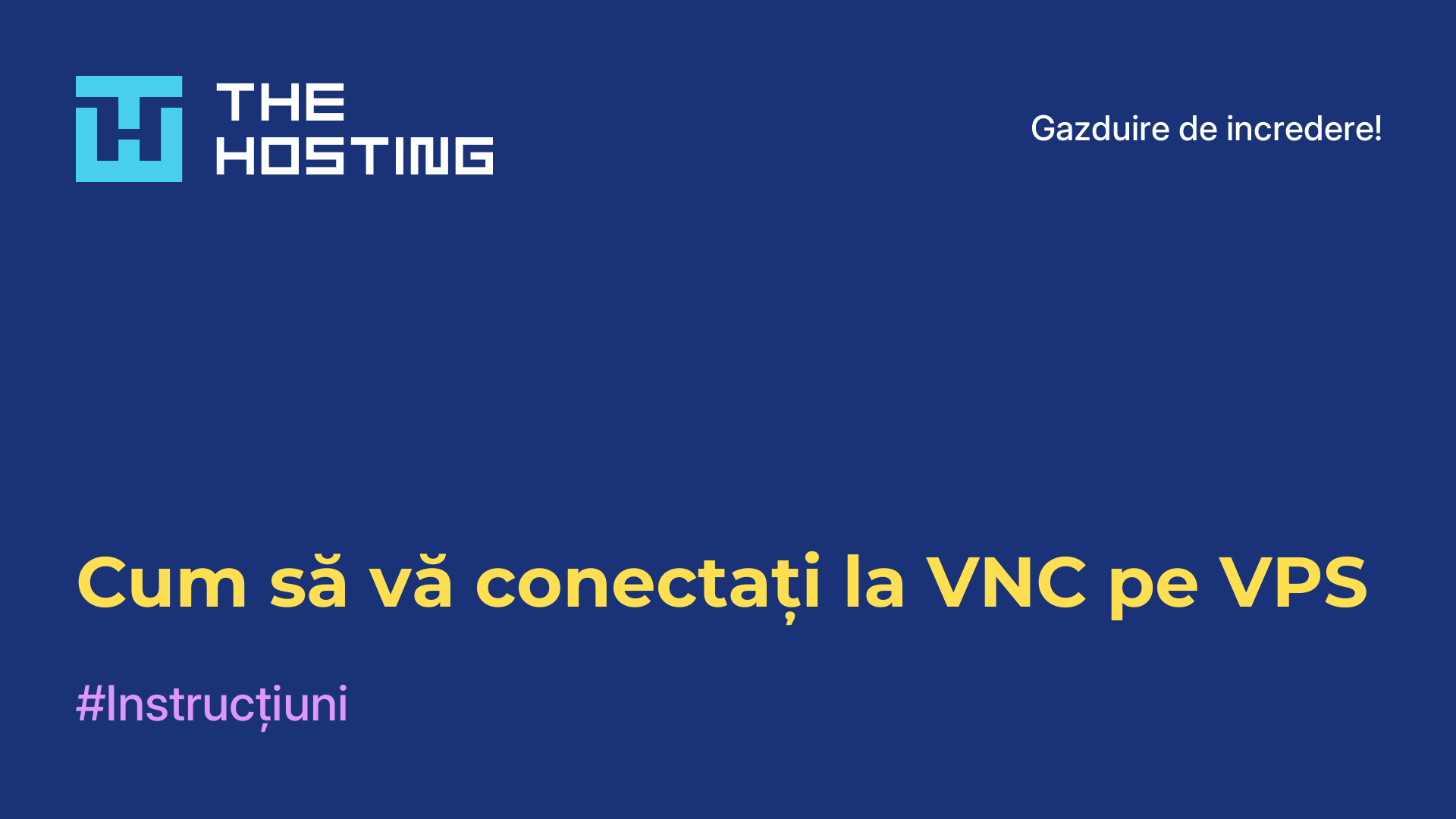 Cum să vă conectați la VNC pe VPS