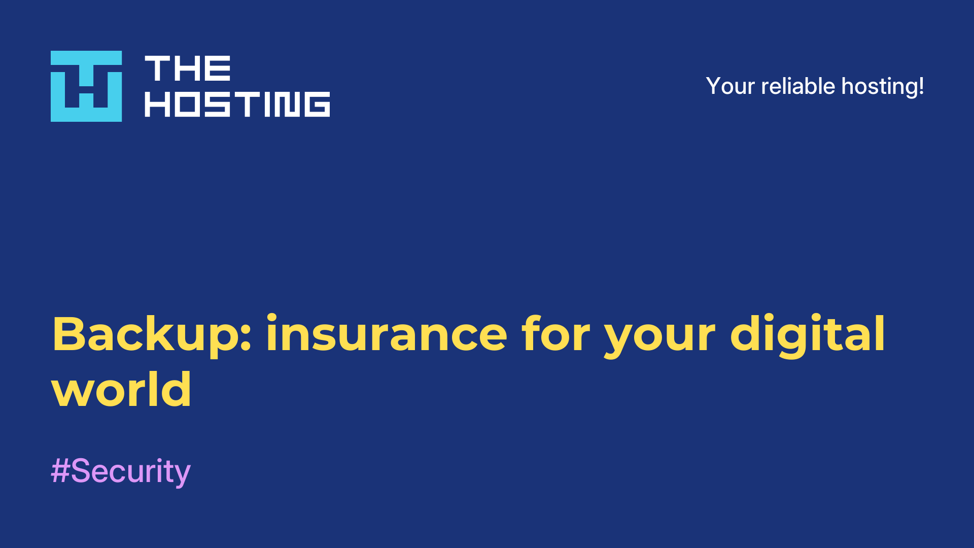Backup: insurance for your digital world
