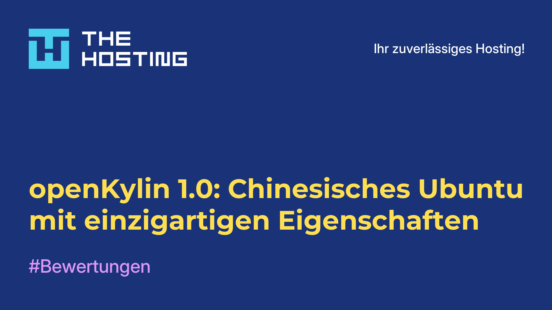 openKylin 1.0: Chinesisches Ubuntu mit einzigartigen Eigenschaften
