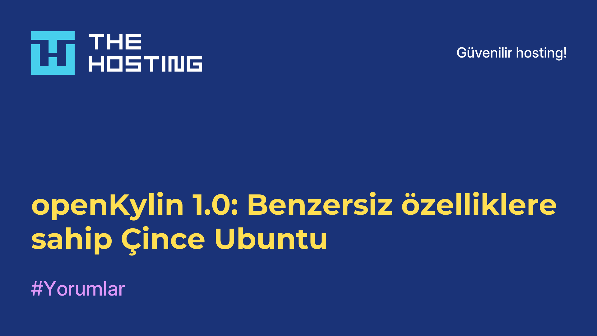 openKylin 1.0: Benzersiz özelliklere sahip Çince Ubuntu