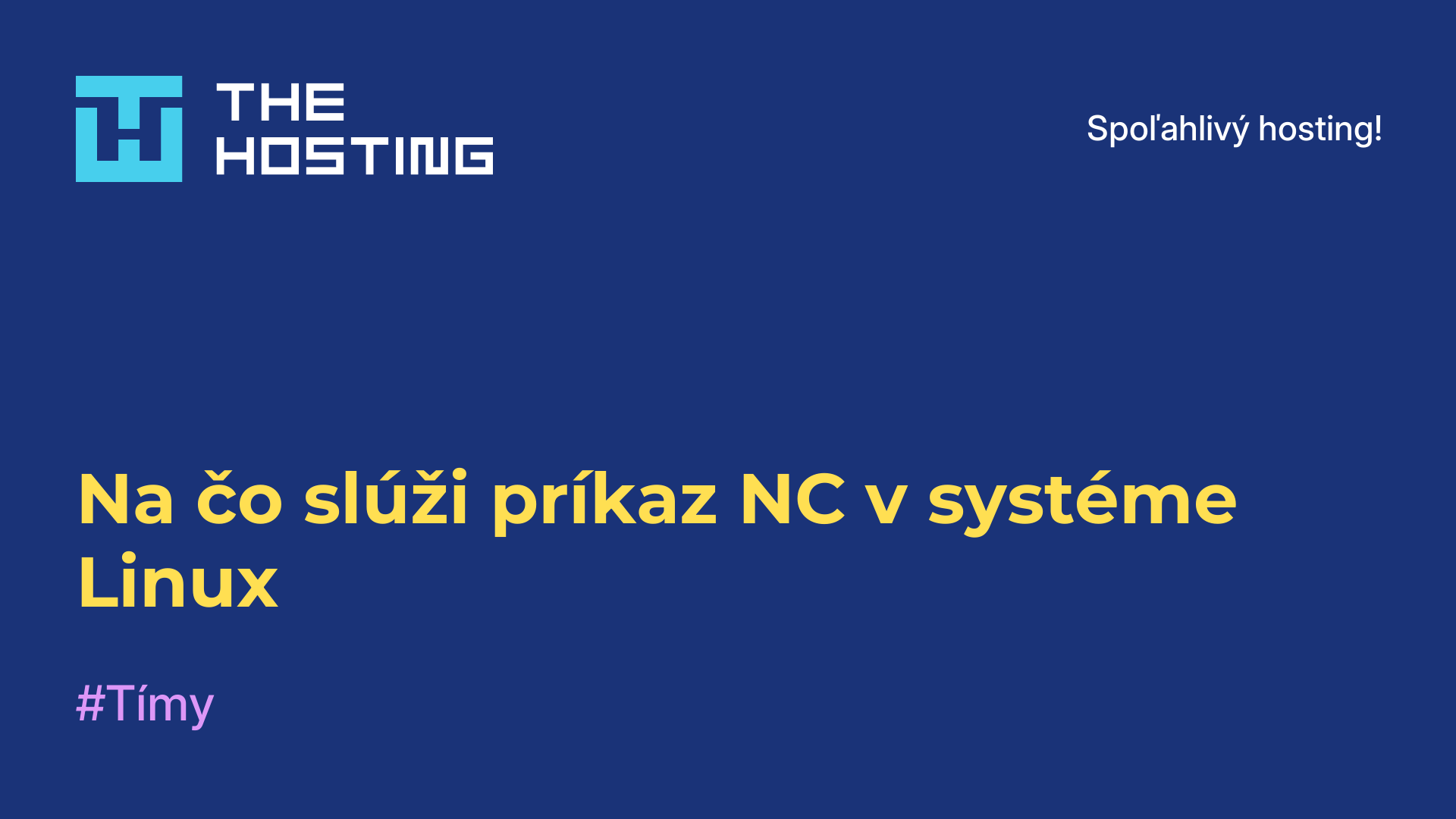 Na čo slúži príkaz NC v systéme Linux