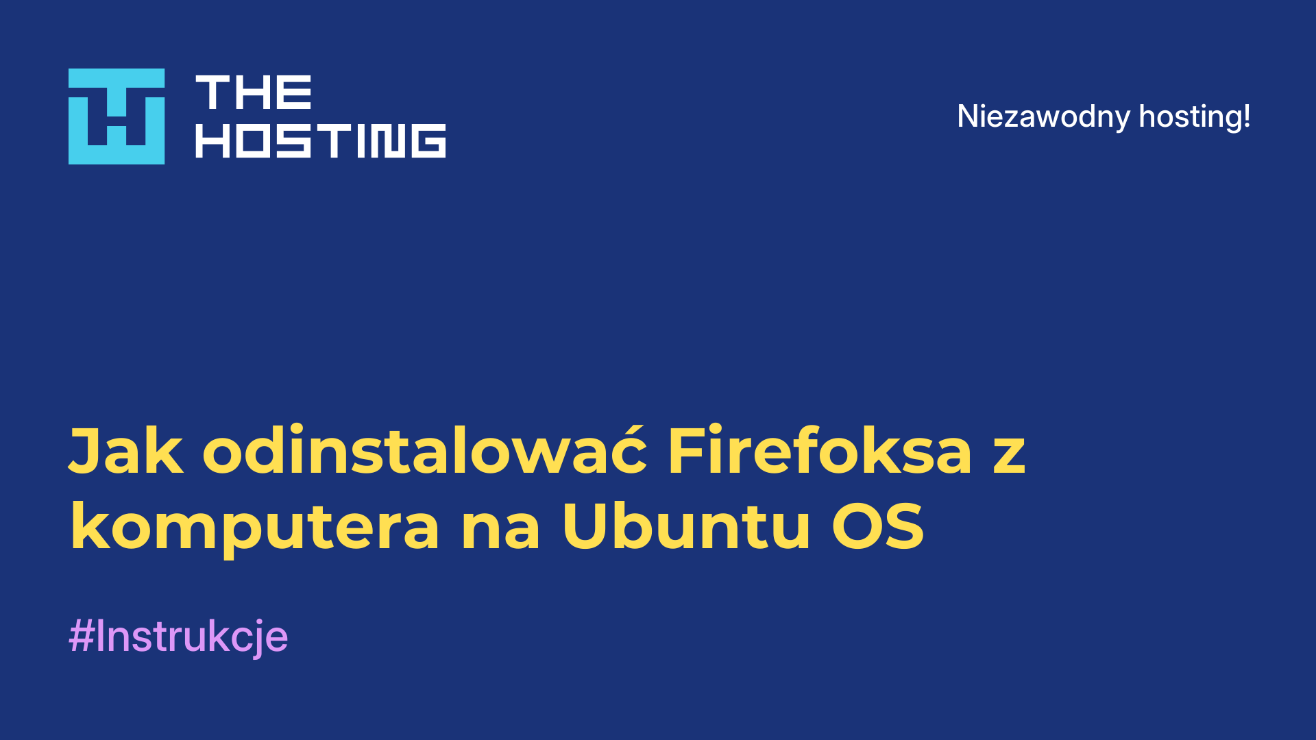 Jak odinstalować Firefoksa z komputera na Ubuntu OS