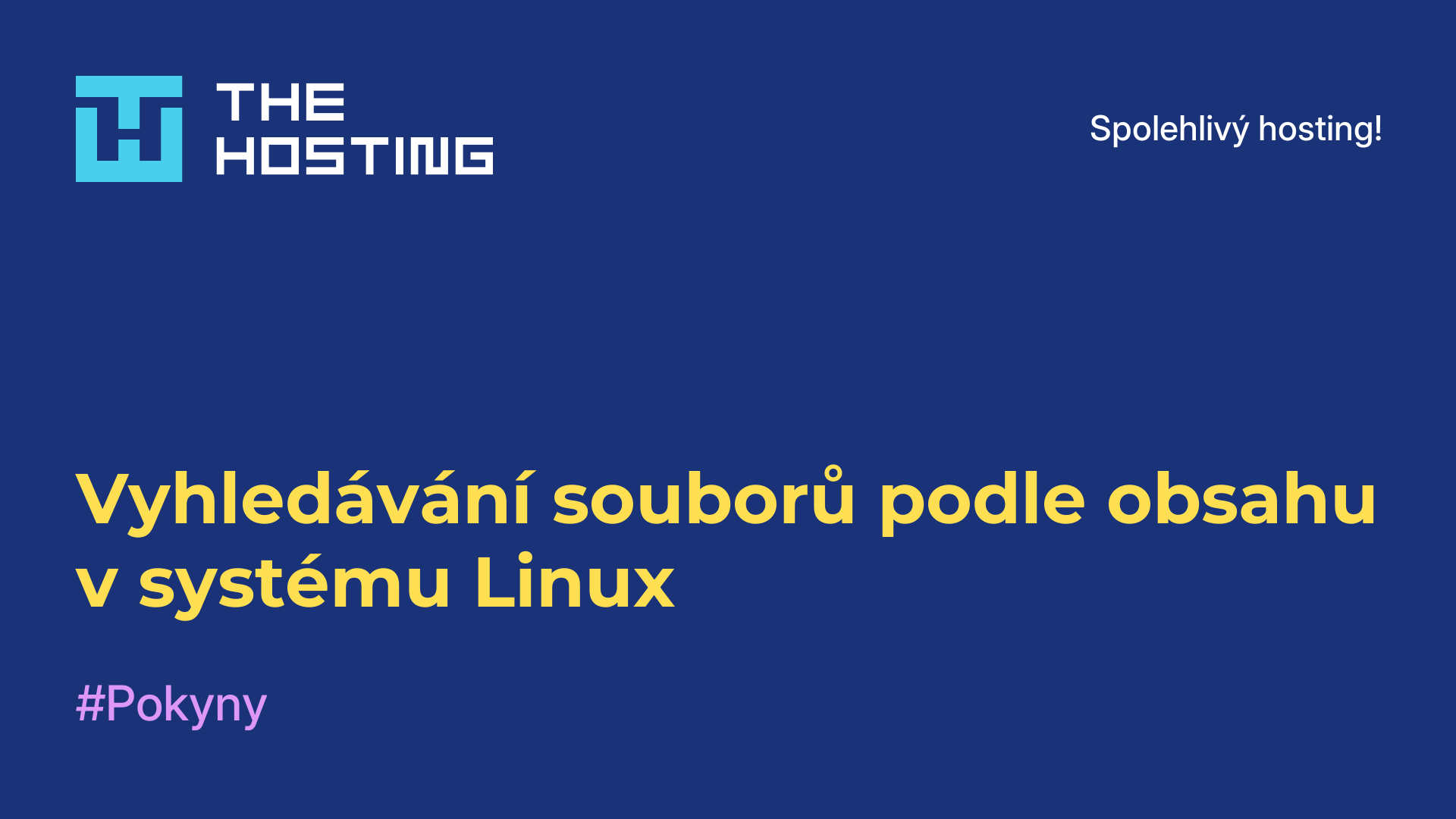 Vyhledávání souborů podle obsahu v systému Linux
