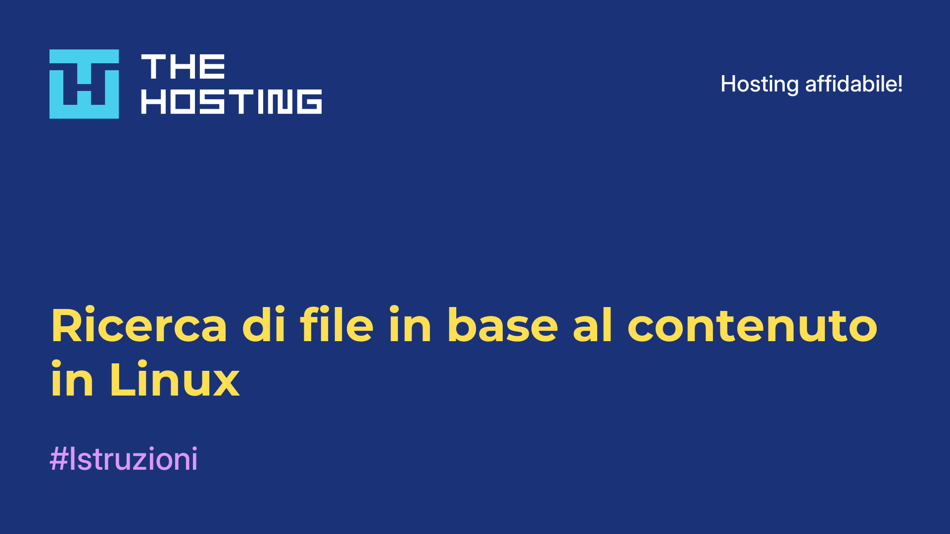 Ricerca di file in base al contenuto in Linux