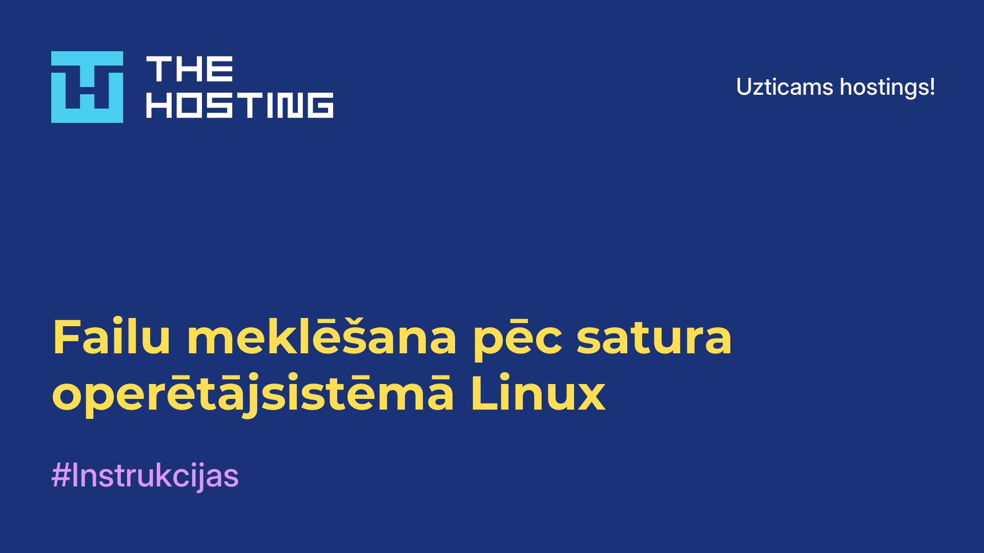 Failu meklēšana pēc satura operētājsistēmā Linux