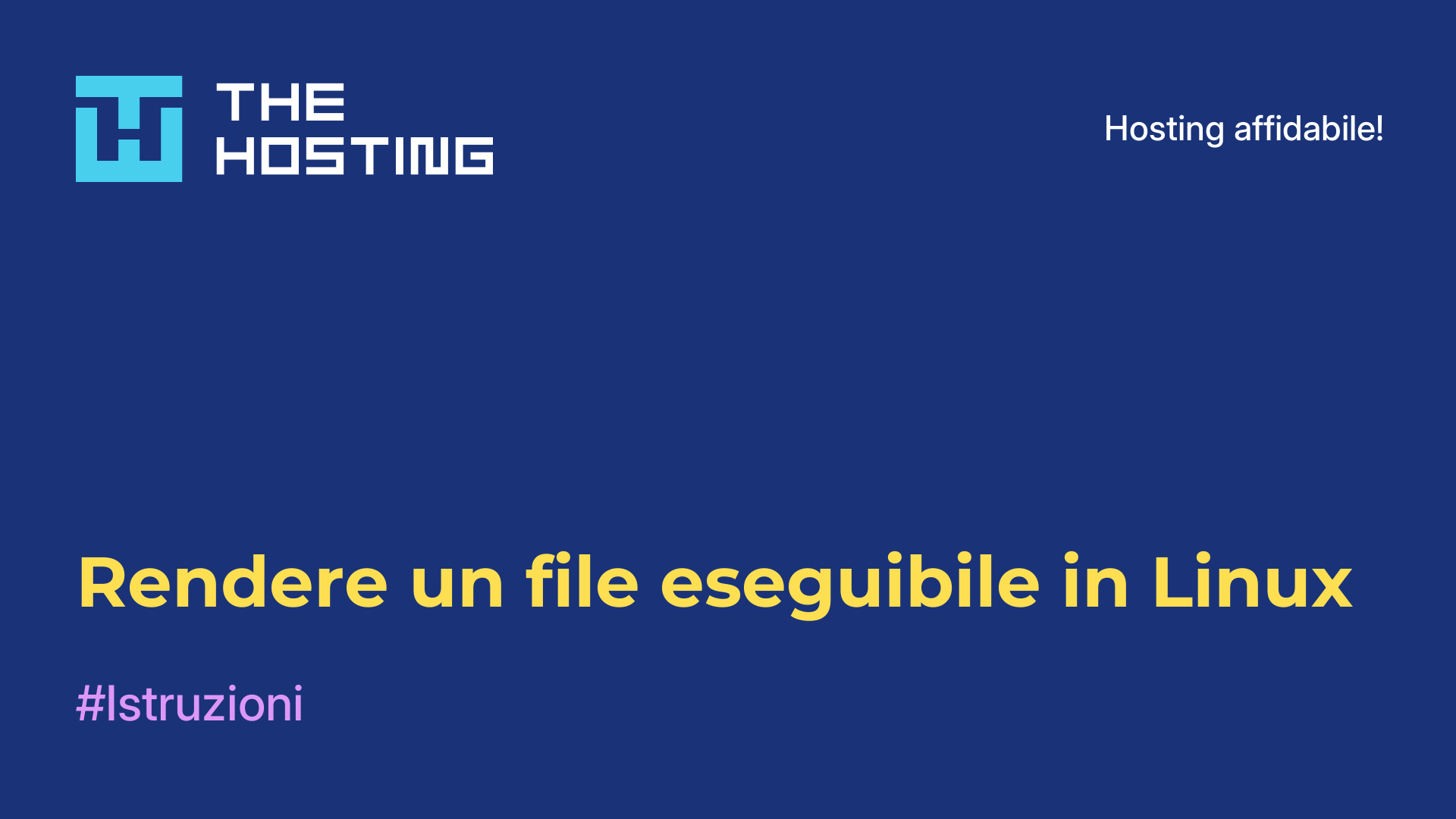 Rendere un file eseguibile in Linux