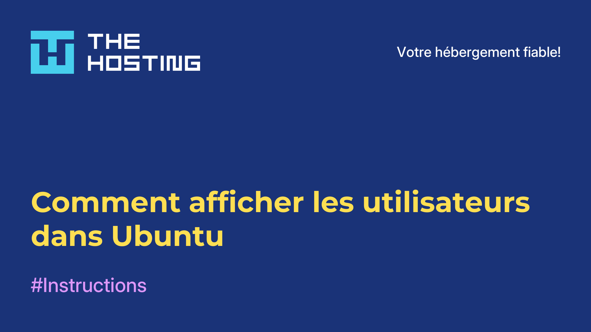 Comment afficher les utilisateurs dans Ubuntu