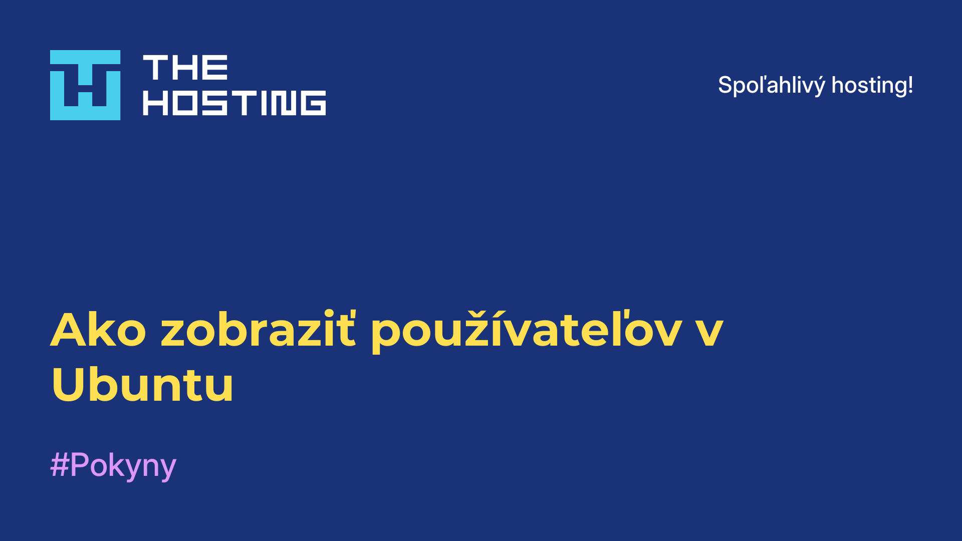 Ako zobraziť používateľov v Ubuntu