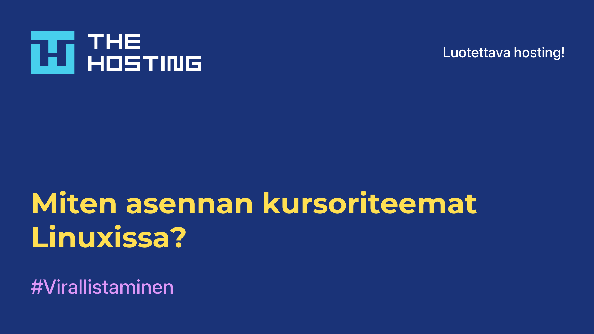 Miten asennan kursoriteemat Linuxissa?
