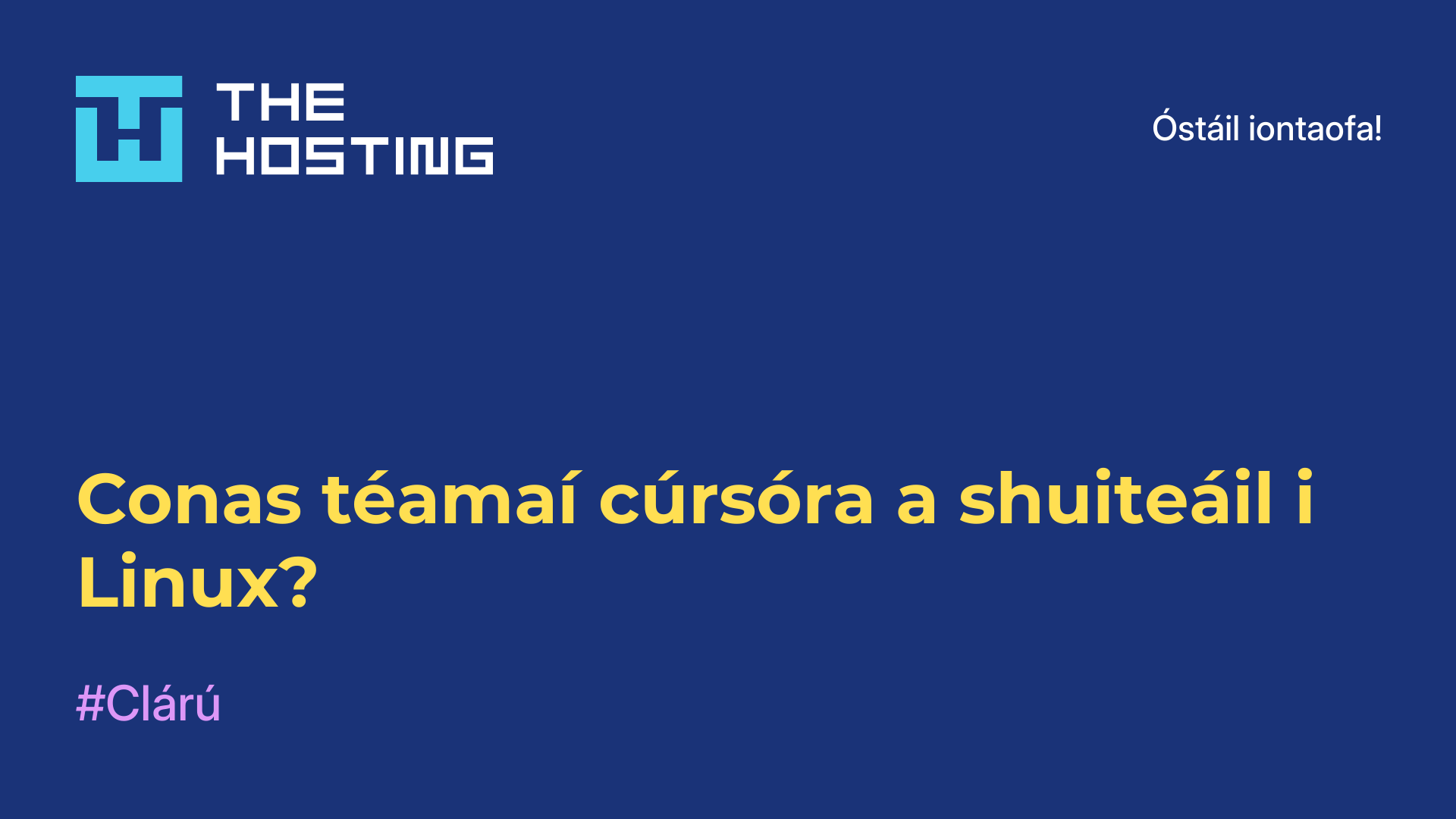 Conas téamaí cúrsóra a shuiteáil i Linux?