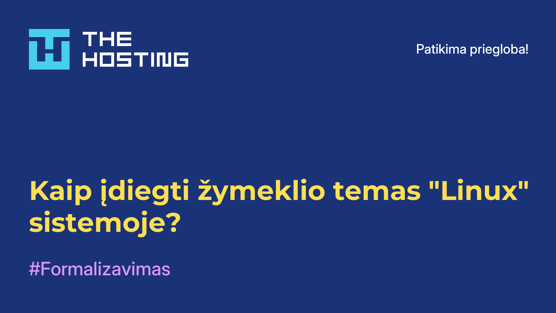 Kaip įdiegti žymeklio temas "Linux" sistemoje?
