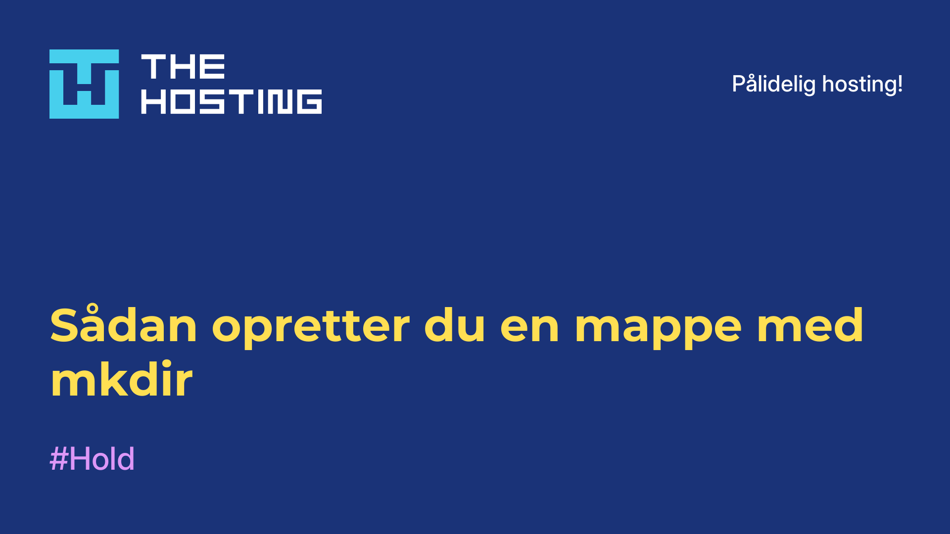 Sådan opretter du en mappe med mkdir