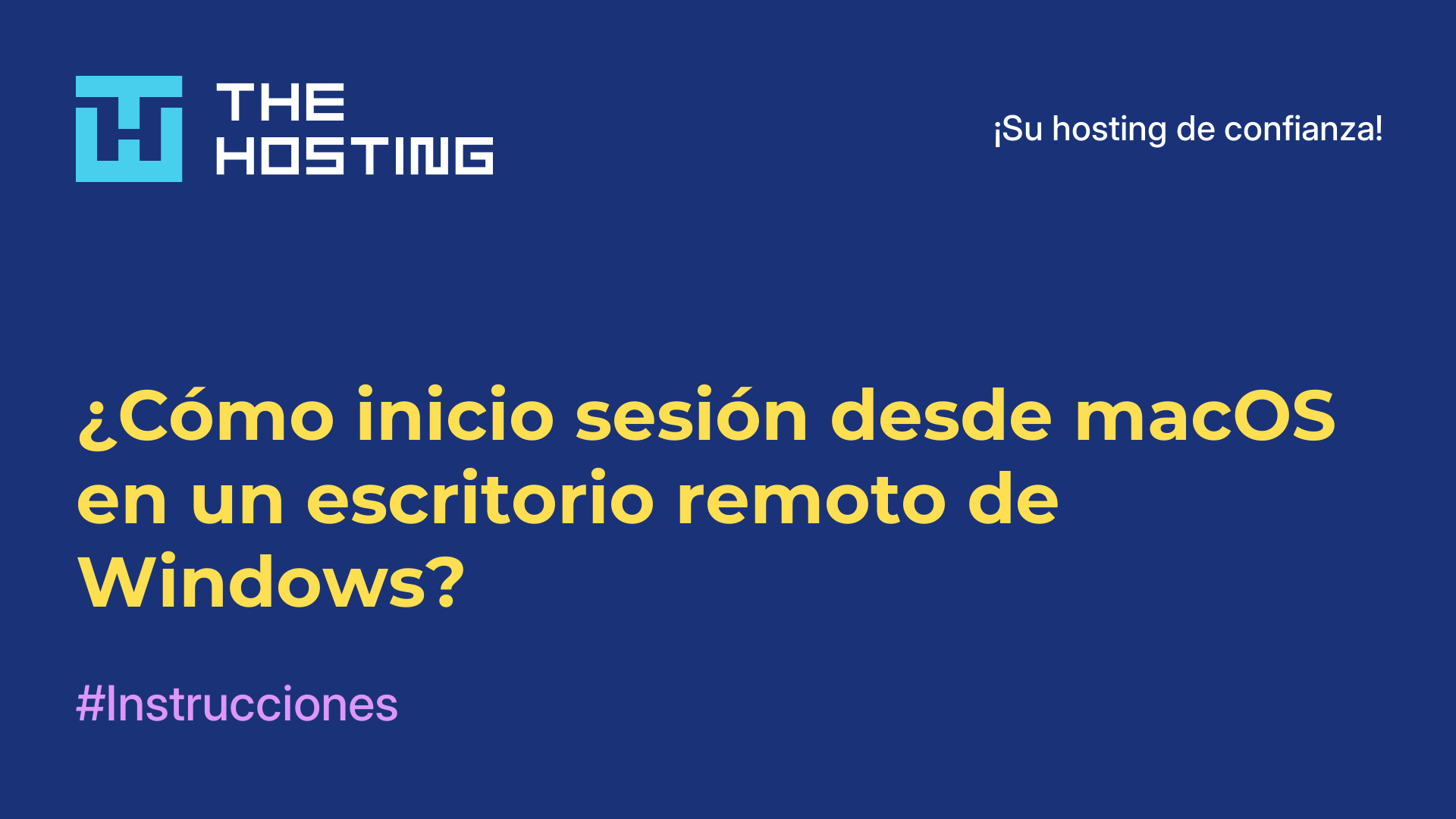 ¿Cómo inicio sesión desde macOS en un escritorio remoto de Windows?