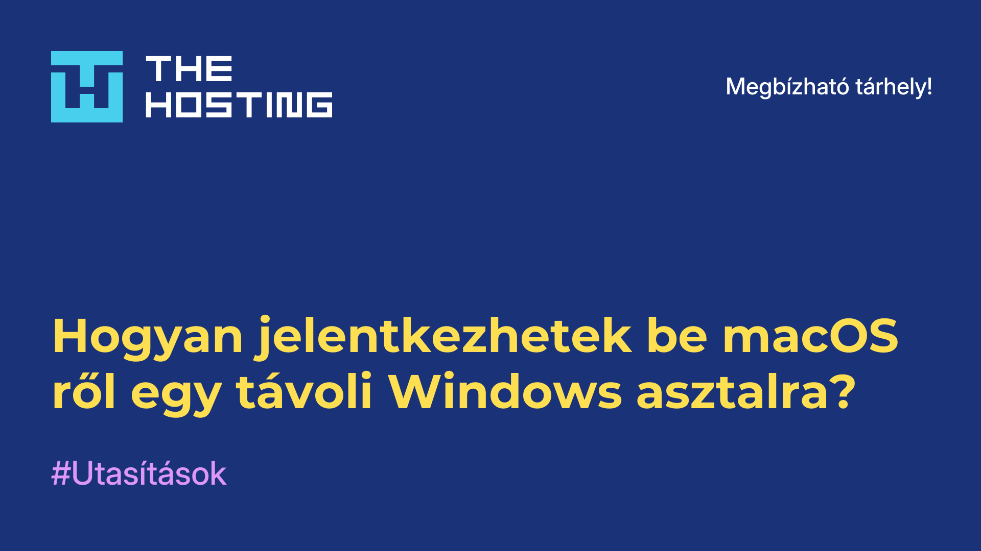 Hogyan jelentkezhetek be macOS-ről egy távoli Windows-asztalra?