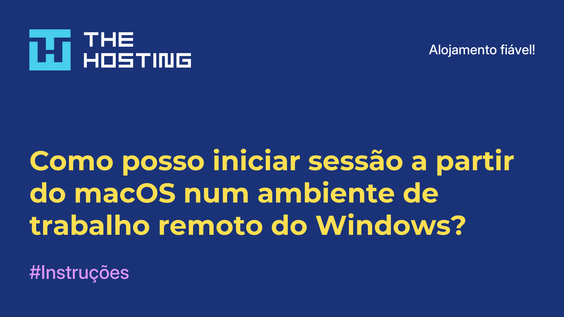 Como posso iniciar sessão a partir do macOS num ambiente de trabalho remoto do Windows?