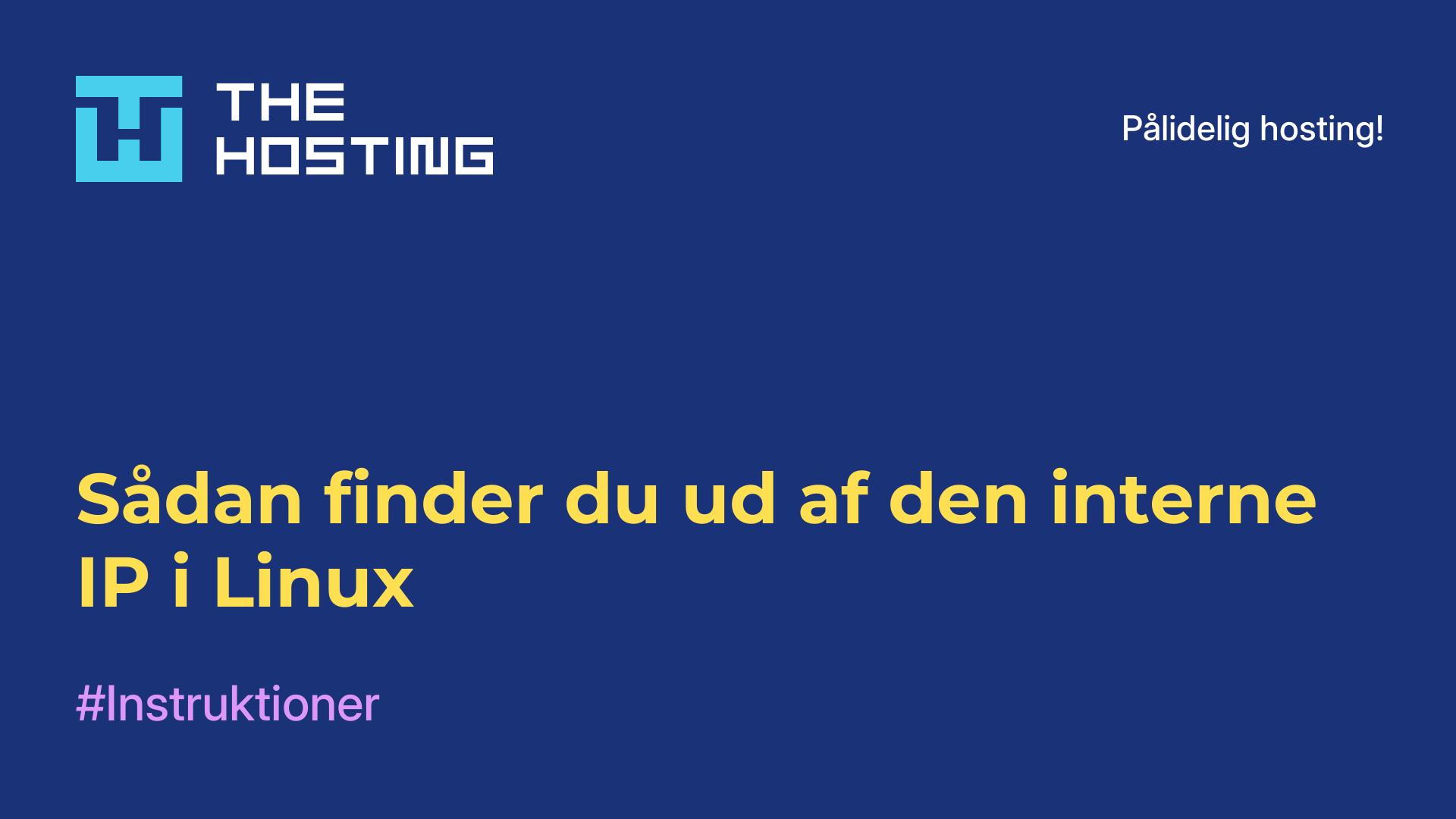 Sådan finder du ud af den interne IP i Linux