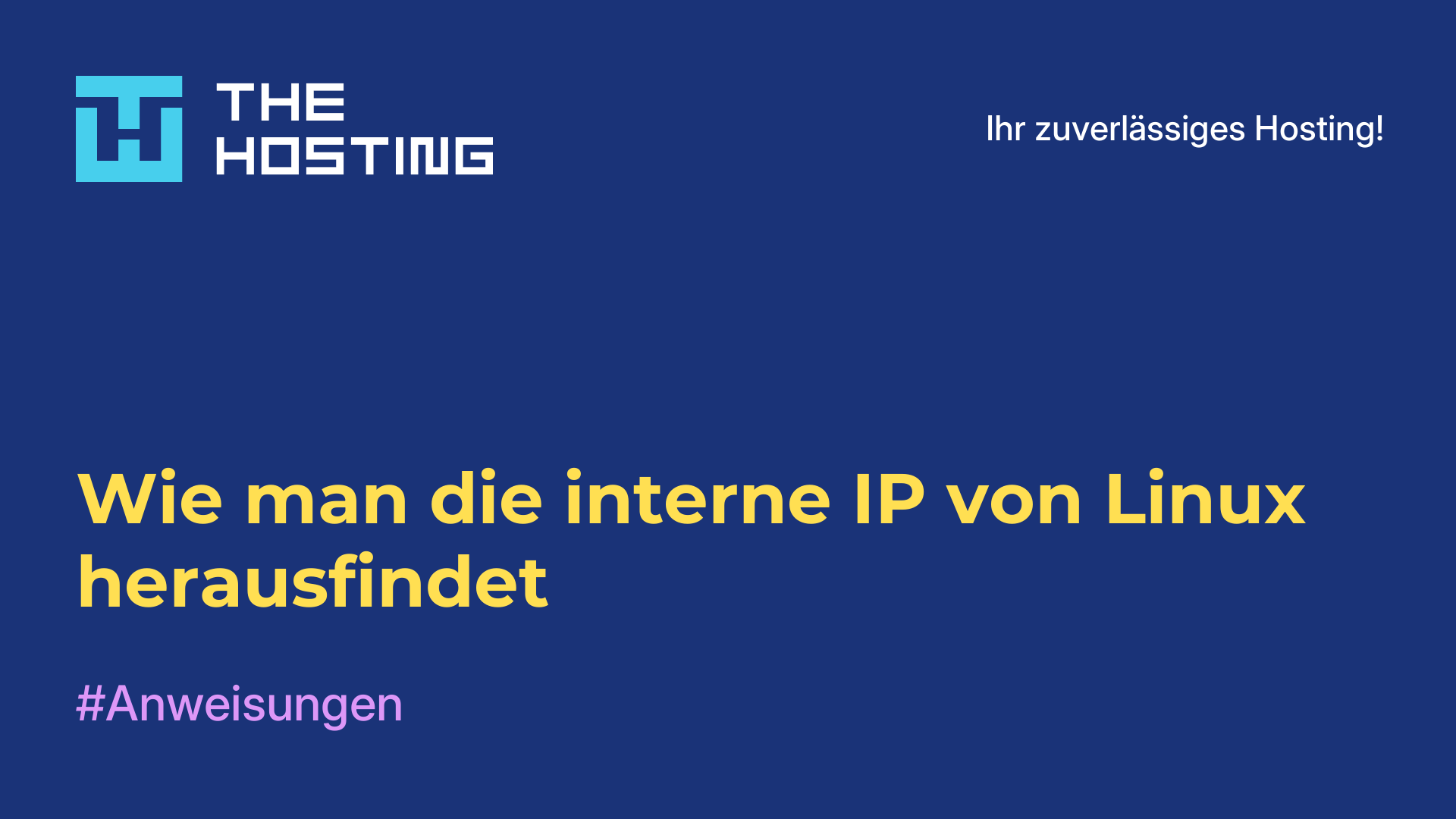 Wie man die interne IP von Linux herausfindet