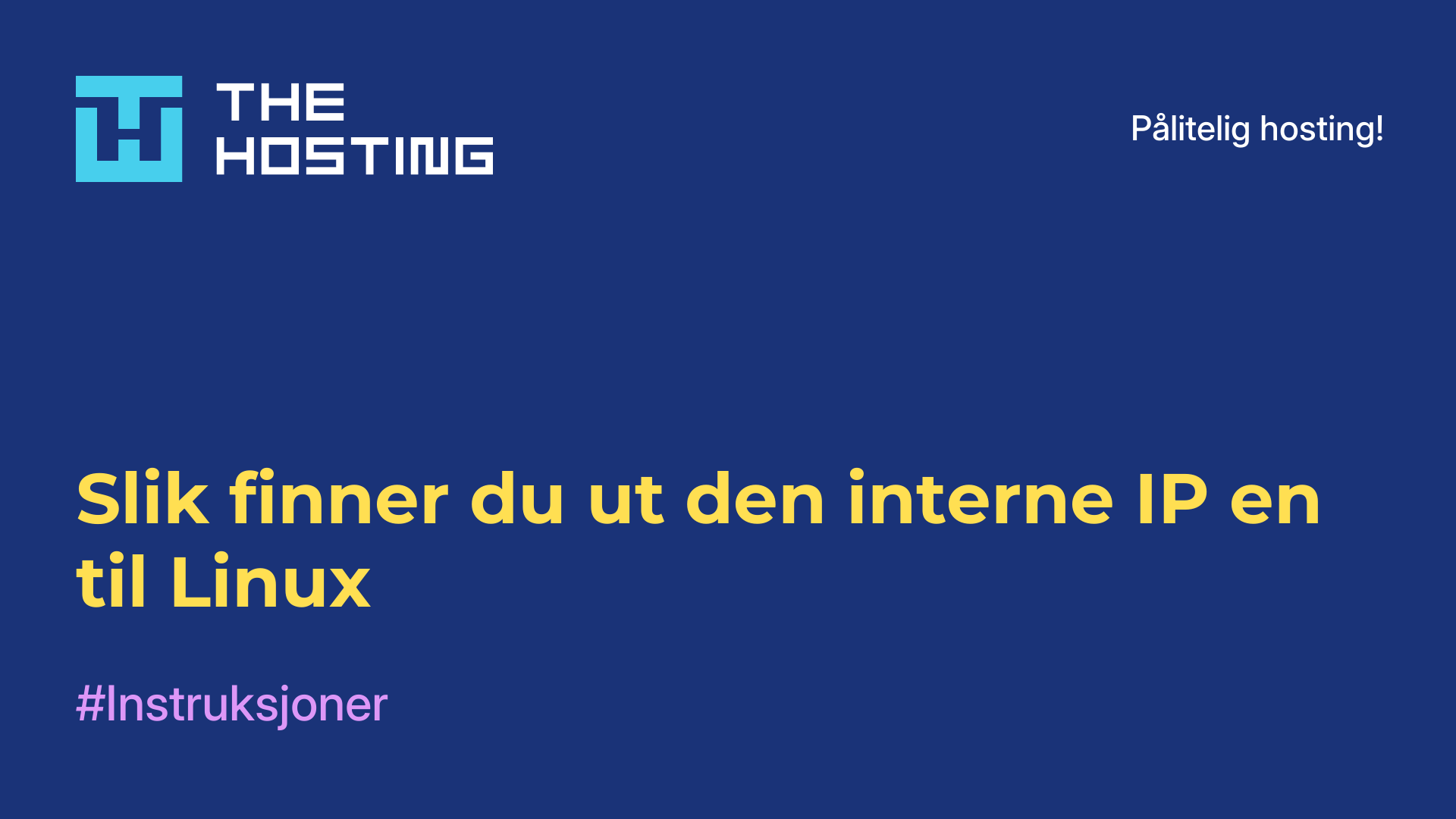Slik finner du ut den interne IP-en til Linux