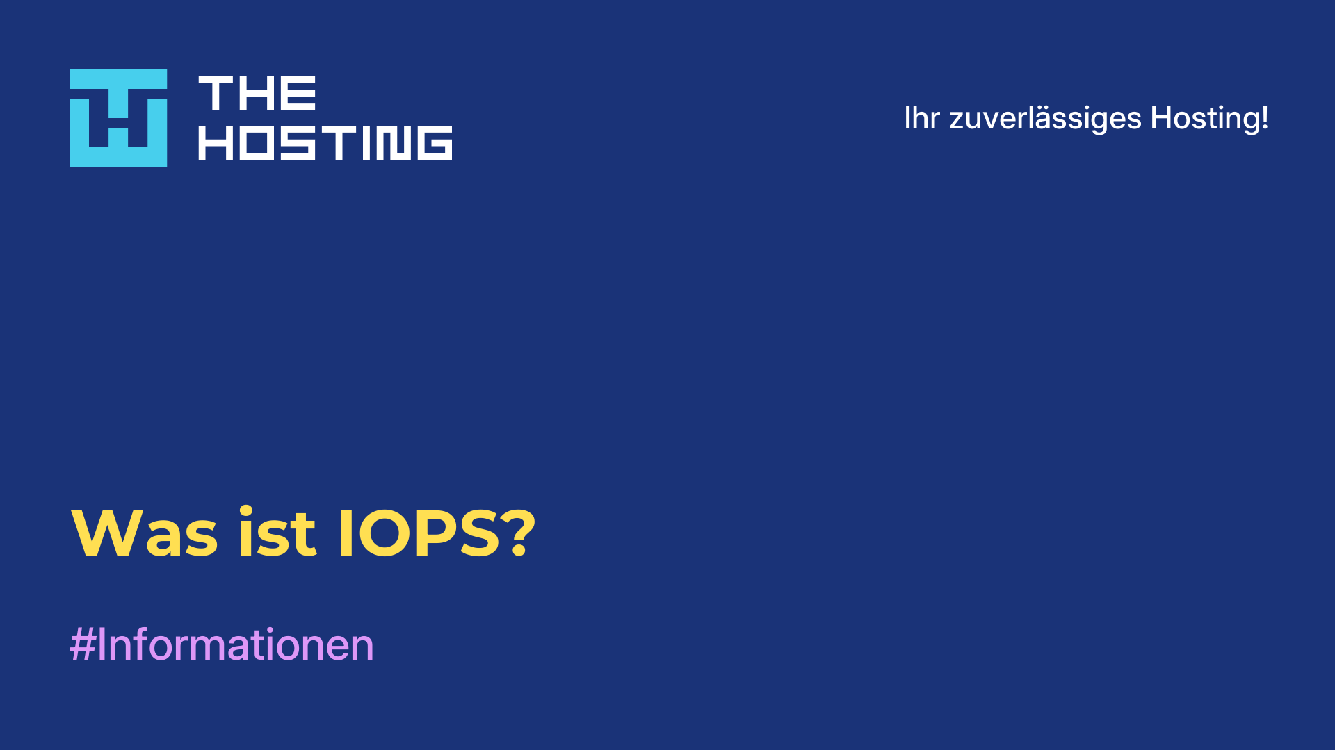 Was ist IOPS?