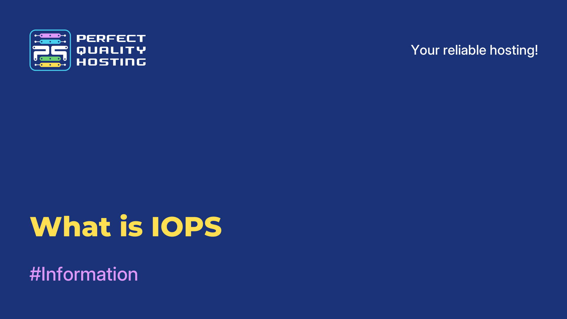 What is IOPS