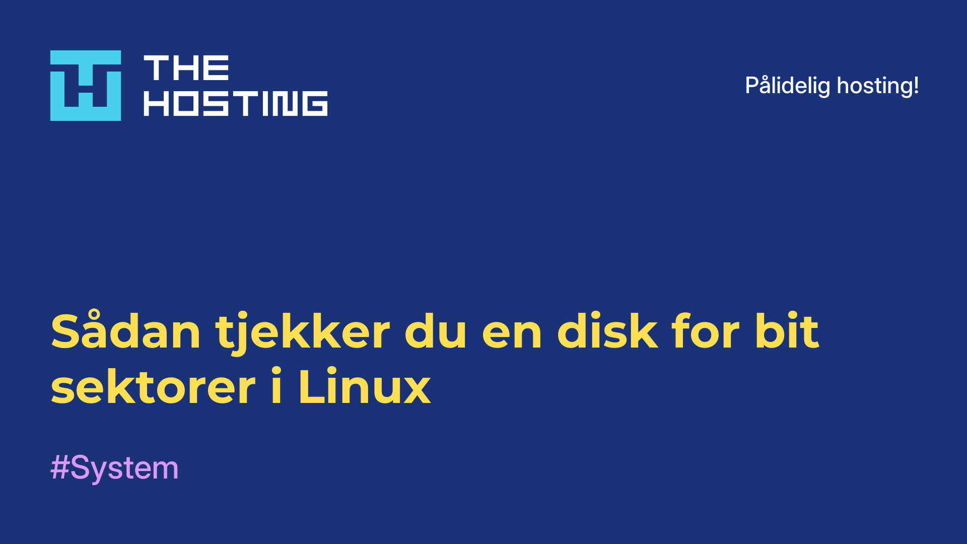Sådan tjekker du en disk for bit-sektorer i Linux